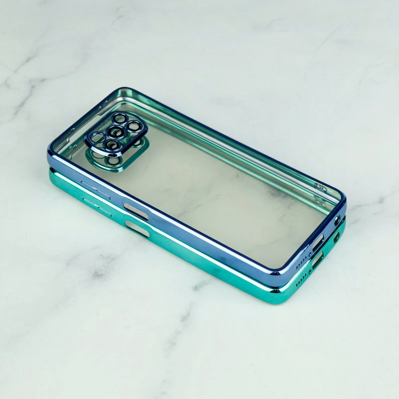 قاب شفاف دور رنگی محافظ لنزدار Xiaomi Poco X3