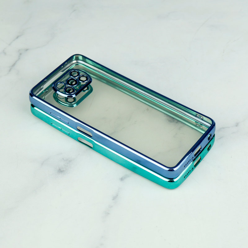 قاب شفاف دور رنگی محافظ لنزدار Xiaomi Poco X3