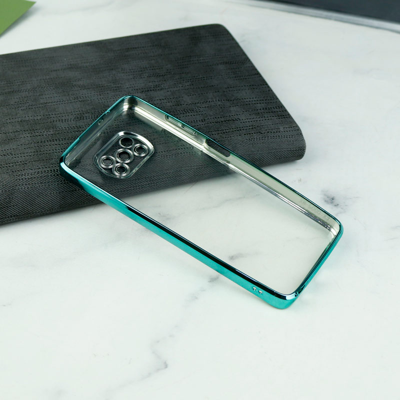 قاب شفاف دور رنگی محافظ لنزدار Xiaomi Poco X3