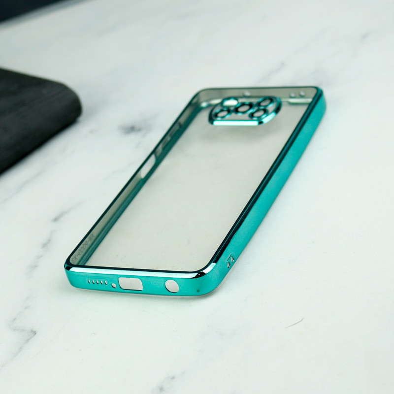 قاب شفاف دور رنگی محافظ لنزدار Xiaomi Poco X3