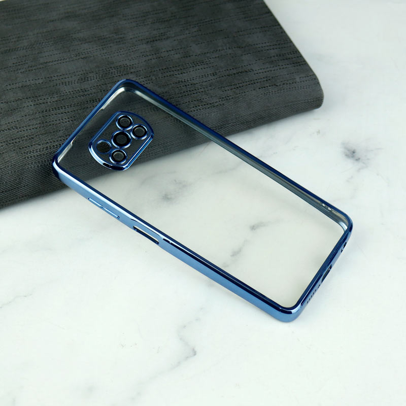 قاب شفاف دور رنگی محافظ لنزدار Xiaomi Poco X3