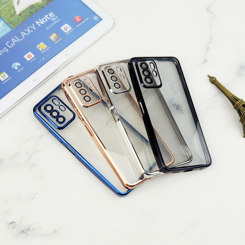 قاب شفاف دور رنگی محافظ لنزدار Xiaomi Poco X3 GT