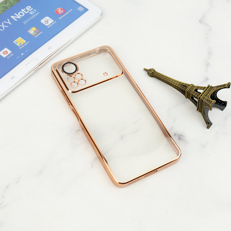 قاب شفاف دور رنگی محافظ لنزدار Xiaomi Poco X4 Pro 5G