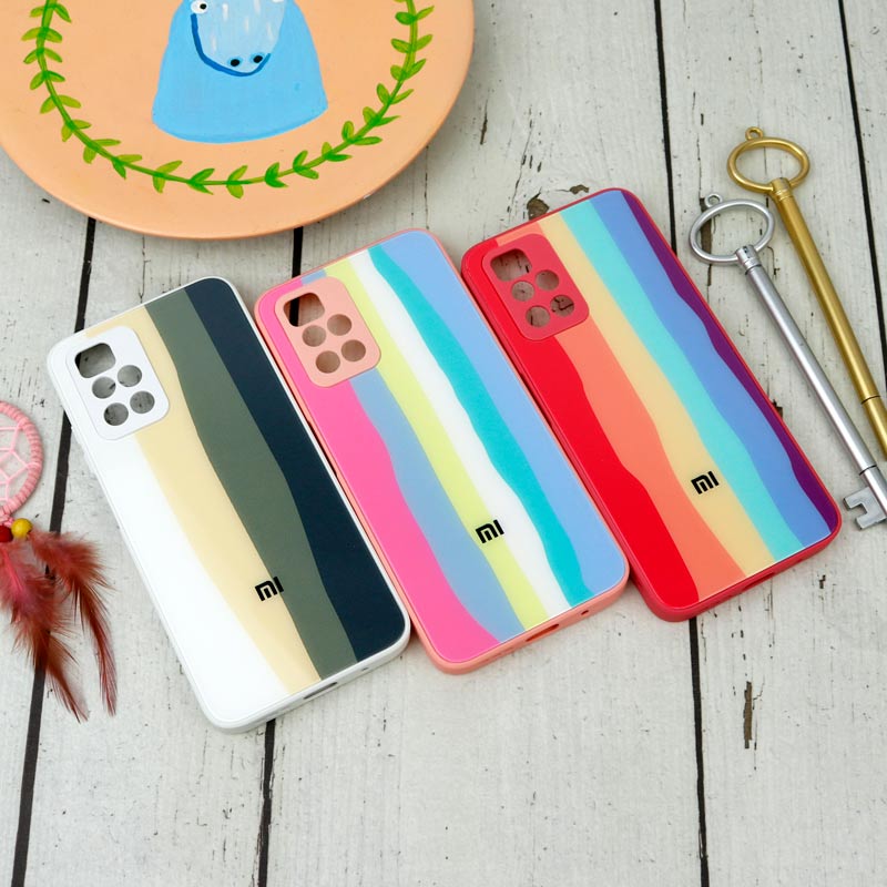 قاب محافظ لنزدار پشت گلسی آبرنگی Xiaomi Redmi 10
