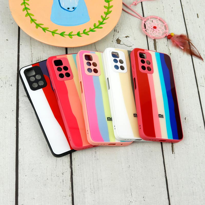 قاب محافظ لنزدار پشت گلسی آبرنگی Xiaomi Redmi 10