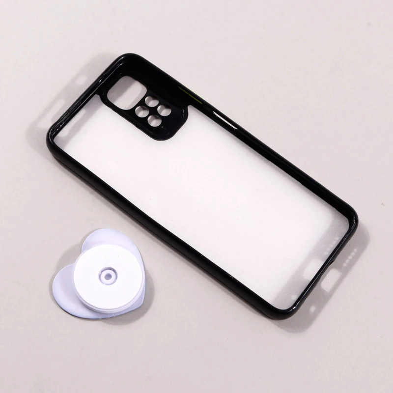 قاب طرحدار محافظ لنزدار + پاپ سوکت قلبی Xiaomi Redmi Note 11 / 11s