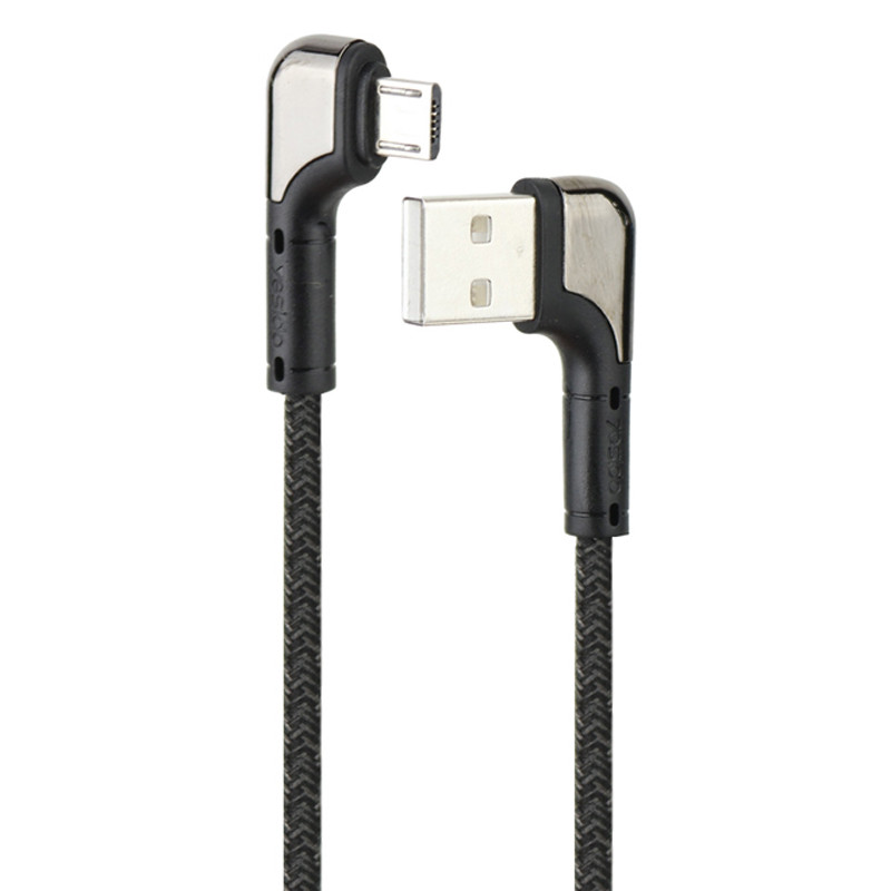 کابل میکرو یو اس بی فست شارژ Yesido CA80 2.4A 1.2m دو سر L