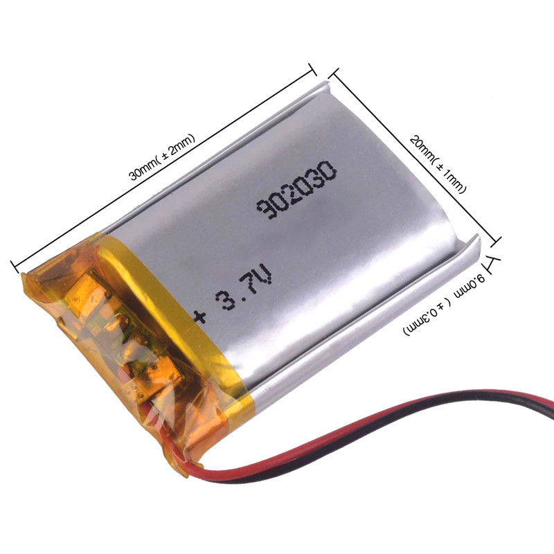 باتری لیتیوم ۶۰۰mAh 90*20*30mm 902030
