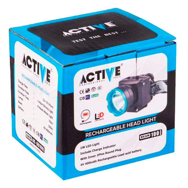 چراغ قوه پیشانی هدلایت شارژی Active Tools AC-6910HL
