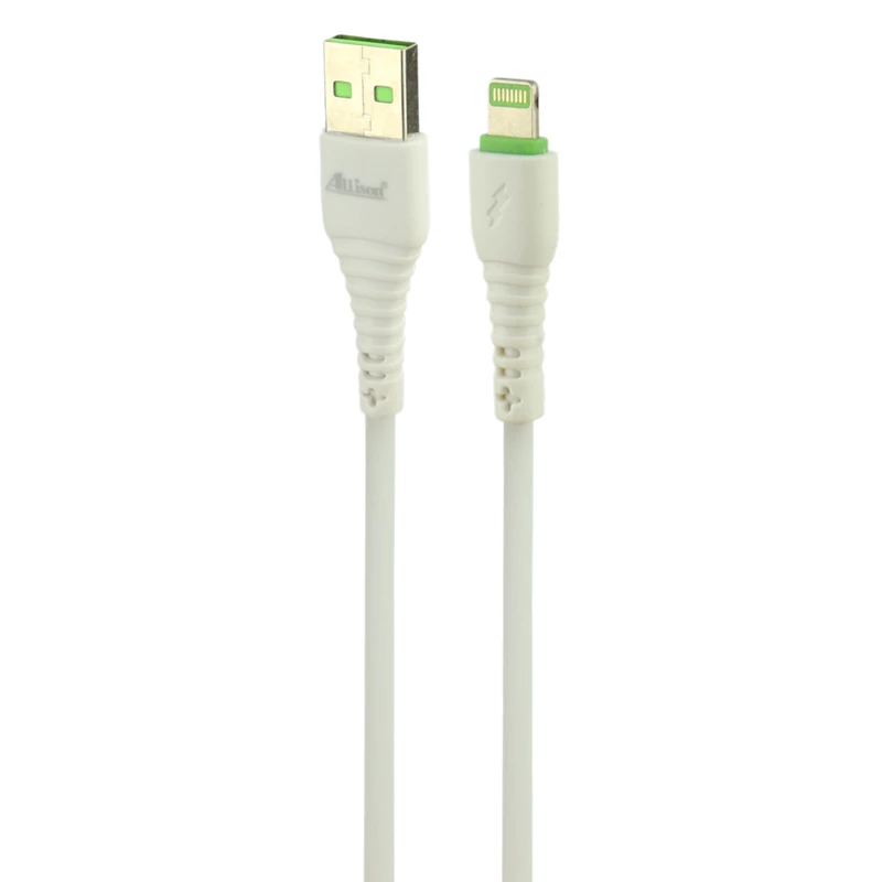 شارژر فندکی فست شارژ Allison ALS-N028 ALS-A100 2.4A 12W + کابل آیفونی