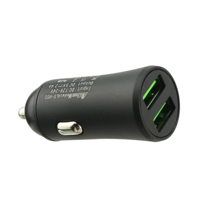 شارژر فندکی فست شارژ Allison ALS-N028 ALS-A100 2.4A 12W + کابل تایپ سی