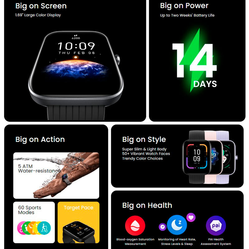 ساعت هوشمند امیزفیت Amazfit Bip 3 A2172