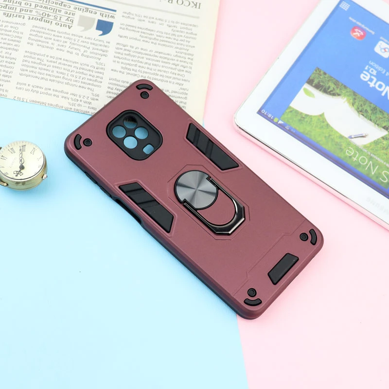 قاب ضد ضربه محافظ لنز دار هولدر دار بتمن Xiaomi Redmi Note 9s سری A