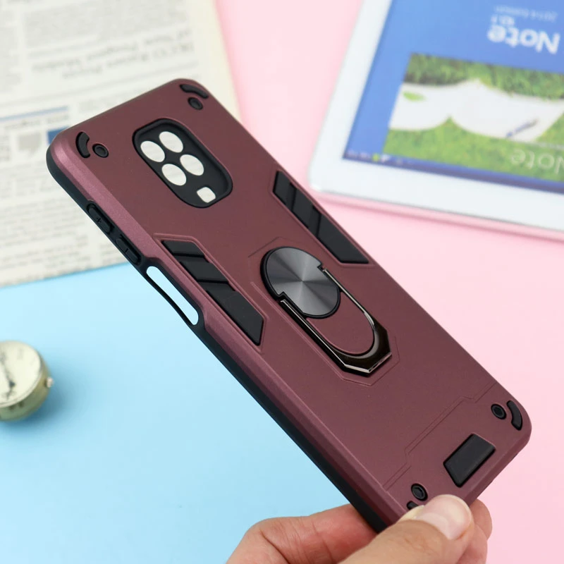 قاب ضد ضربه محافظ لنز دار هولدر دار بتمن Xiaomi Redmi Note 9s سری A