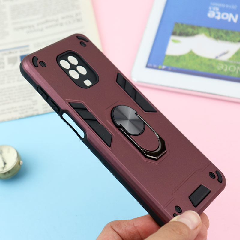 قاب ضد ضربه محافظ لنز دار هولدر دار بتمن Xiaomi Redmi Note 9s سری A