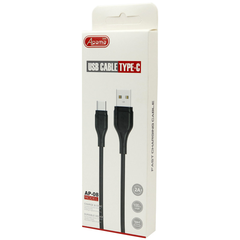 کابل تایپ سی Apama 369 AP-08 2A 1m