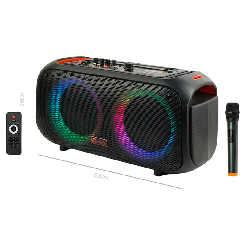 اسپیکر بلوتوثی رم و فلش خور Artartar NDR-Q68 + میکروفون و ریموت کنترل