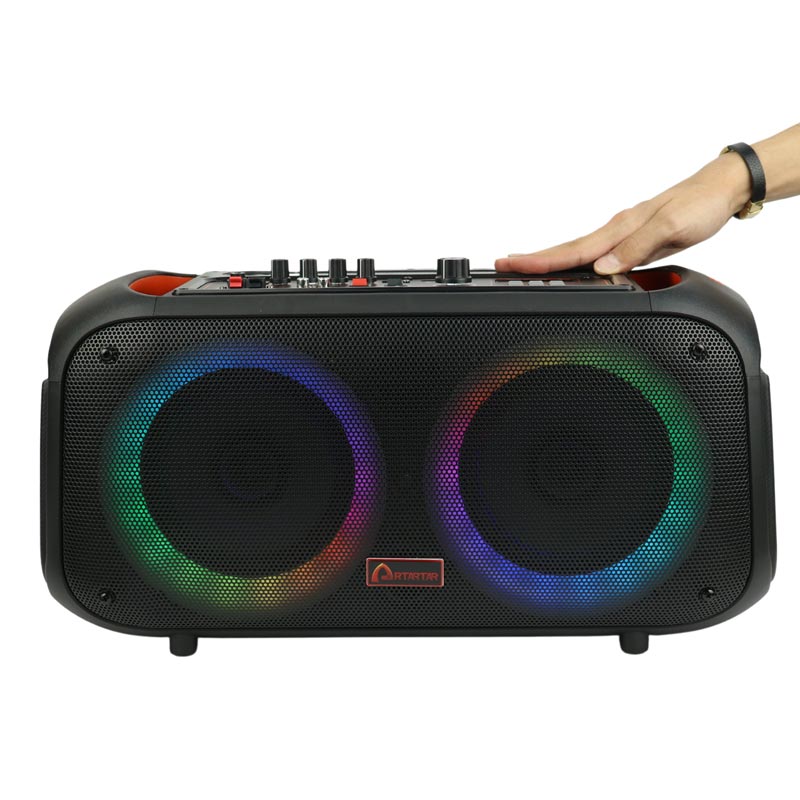 اسپیکر بلوتوثی رم و فلش خور Artartar NDR-Q68 + میکروفون و ریموت کنترل