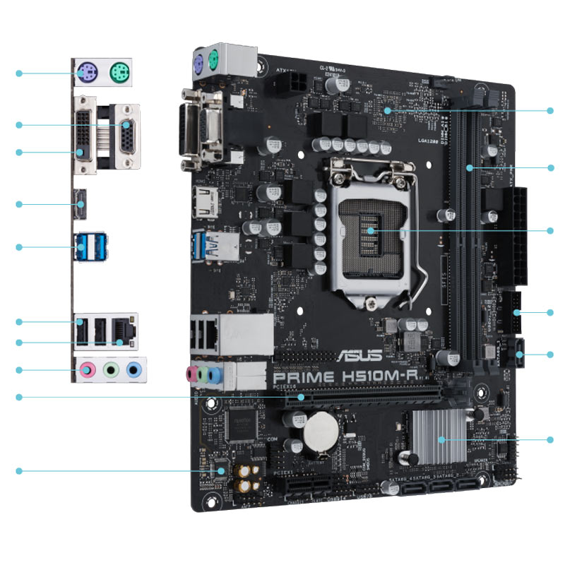 مادربرد ایسوس Prime H510M-R-SI DDR4
