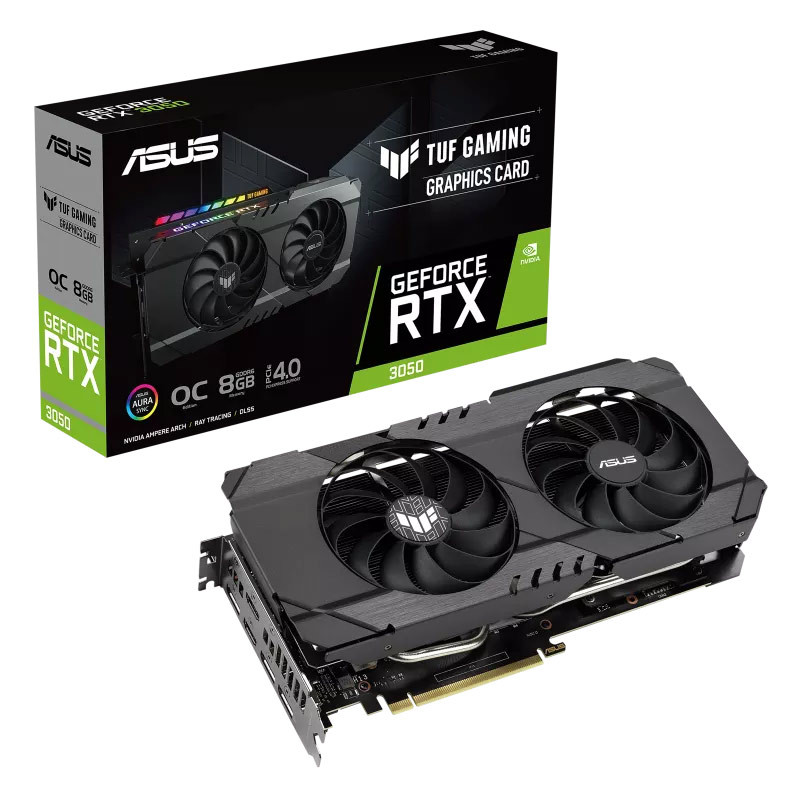 کارت گرافیک Asus TUF Gaming GeForce RTX3050 OC 8GB GDDR6 128Bit