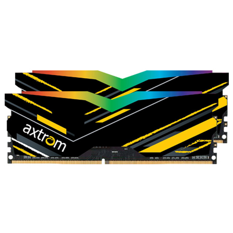 رم کامپیوتر Axtrom Tesla RGB DDR4 16GB 3200MHz CL16 Dual