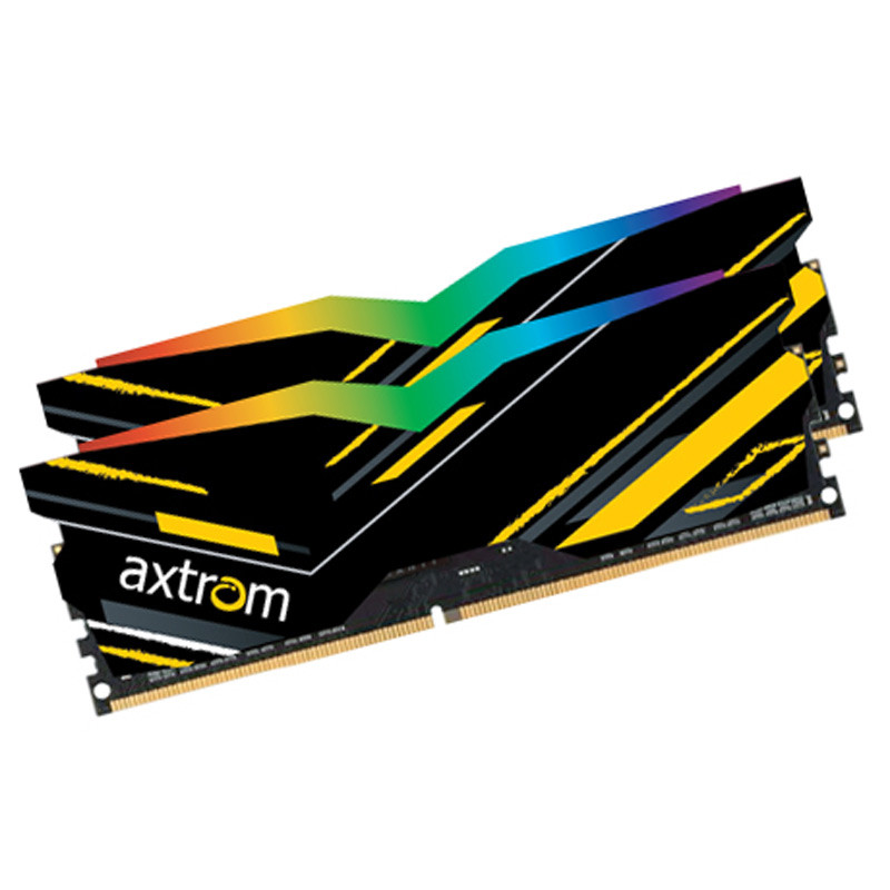 رم کامپیوتر Axtrom Tesla RGB DDR4 16GB 3200MHz CL16 Dual