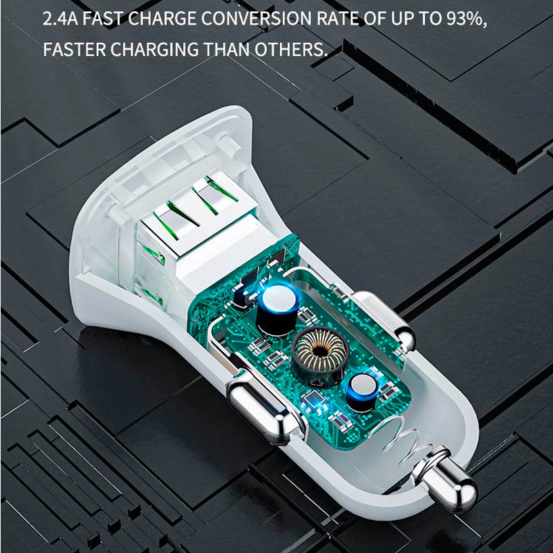 شارژر فندکی فست شارژ Bavin PC253 2.4A 12W
