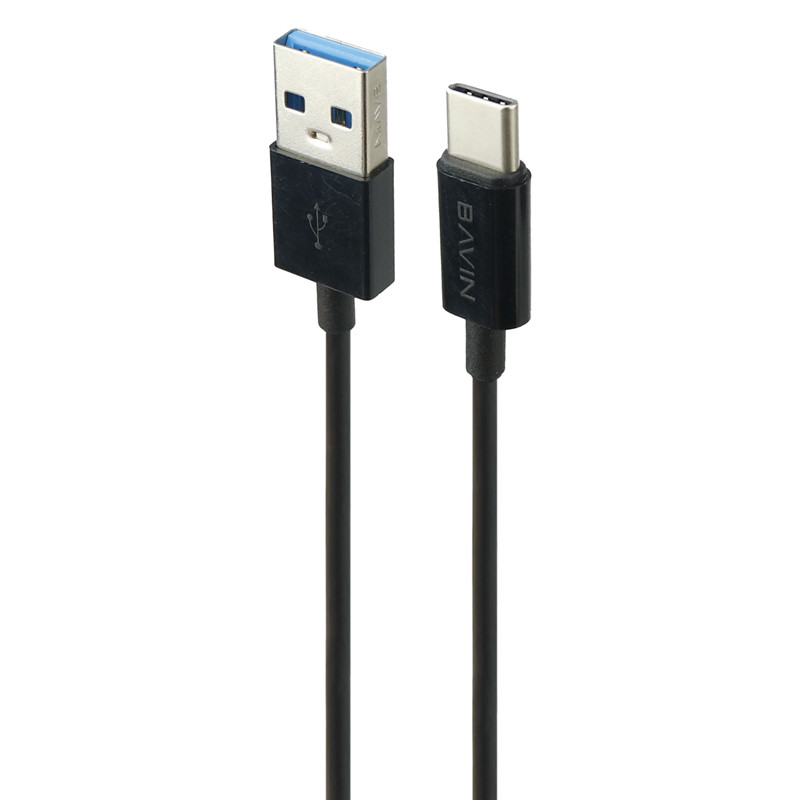 شارژر فندکی فست شارژ Bavin PC310 2.4A 12W + کابل تایپ سی