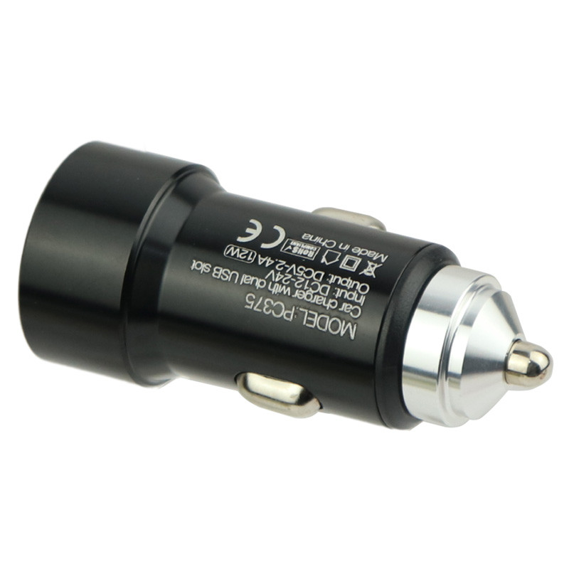 شارژر فندکی فست شارژ Bavin PC375 2.4A 12W + کابل تایپ سی