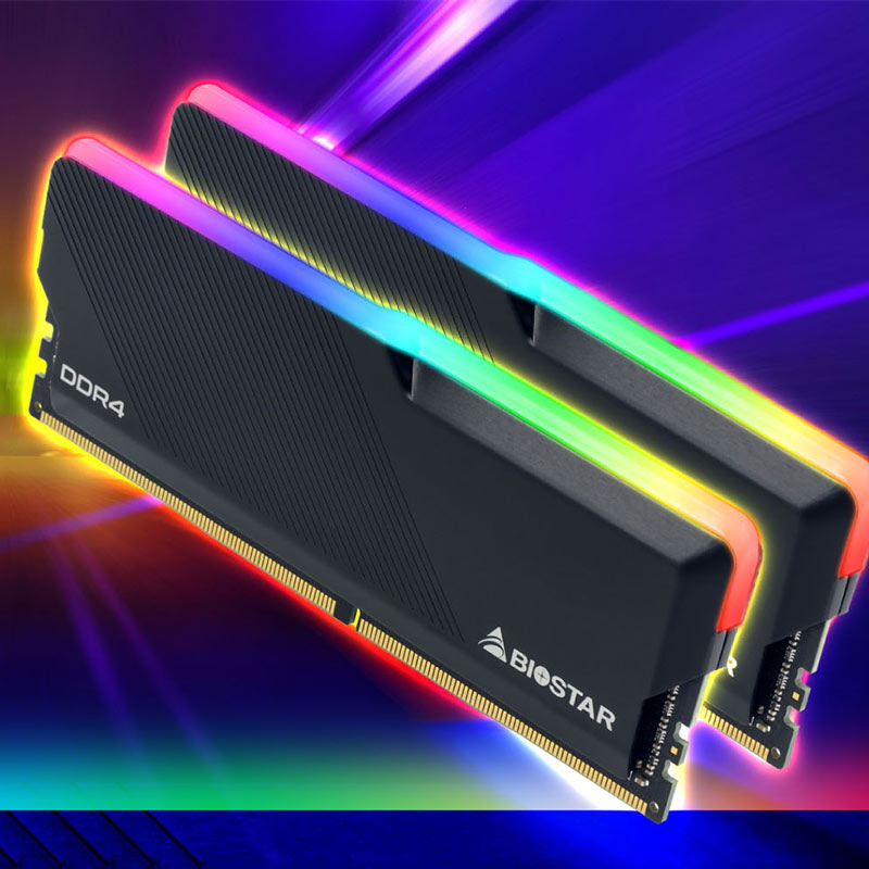 رم کامپیوتر Biostar GAMING X RGB DDR4 16GB 3600MHz CL18 Dual