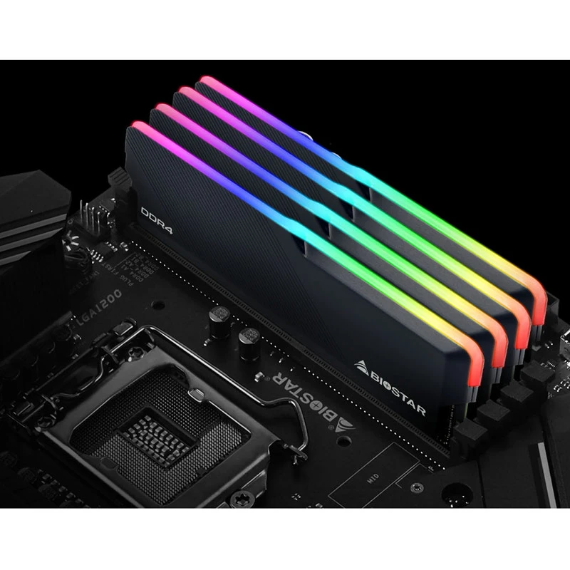 رم کامپیوتر Biostar GAMING X RGB DDR4 16GB 3600MHz CL18 Dual