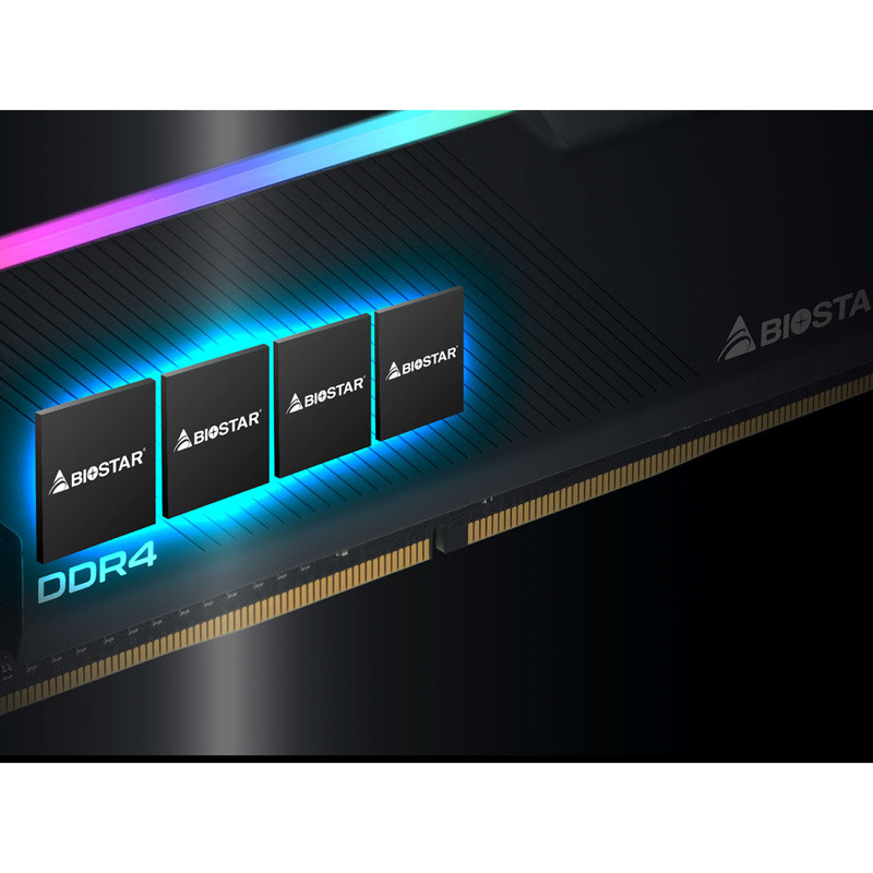 رم کامپیوتر Biostar GAMING X RGB DDR4 16GB 3600MHz CL18 Dual