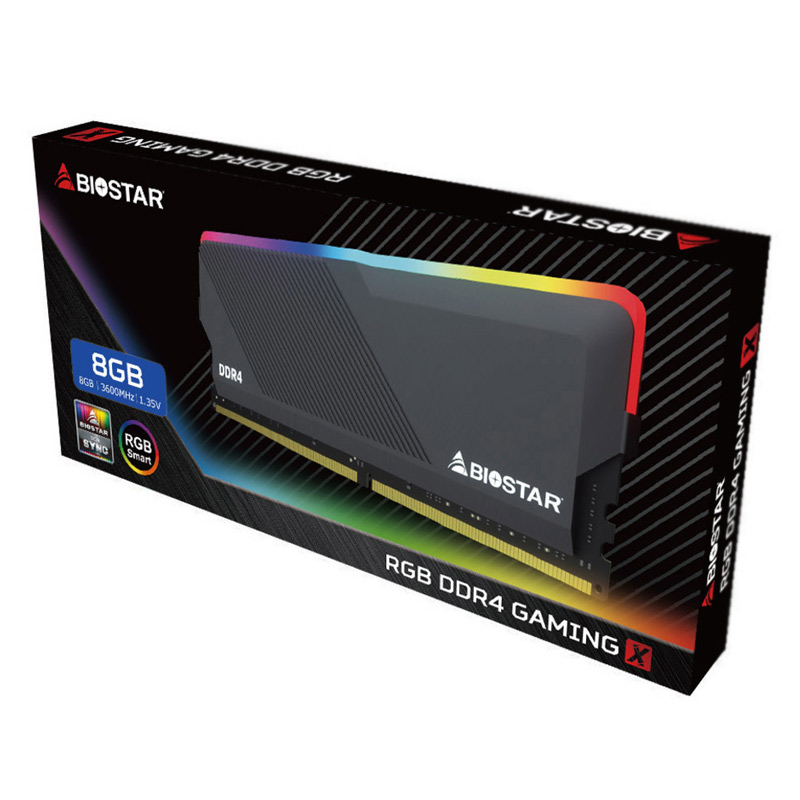 رم کامپیوتر Biostar GAMING X RGB DDR4 8GB 3600MHz CL18 Single
