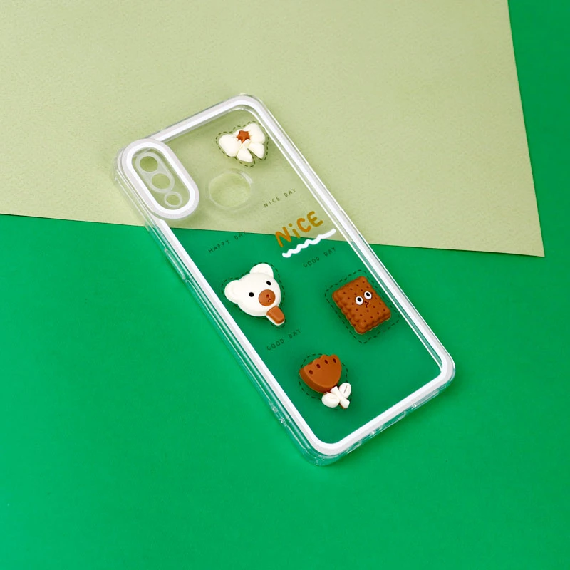 قاب عروسکی خرس بیسکویتی محافظ لنزدار Samsung Galaxy A10s
