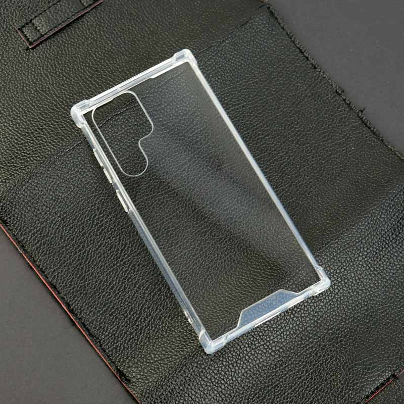 قاب PC ضدضربه کپسولی بی رنگ Samsung Galaxy S22 Ultra