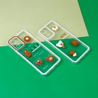 قاب عروسکی خرس بیسکویتی محافظ لنزدار Xiaomi poco X3 GT