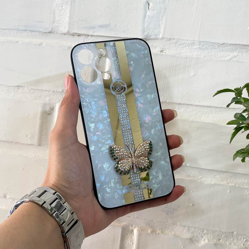 قاب طرح پروانه ای محافظ لنزدار iPhone 12 Pro Max