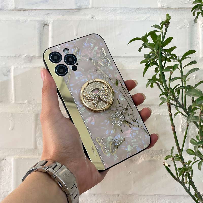 قاب طرح پروانه ای محافظ لنزدار پاپ سوکت دار iPhone 12 Pro Max