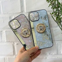 قاب طرح پروانه ای محافظ لنزدار برجسته پاپ سوکت دار iPhone 13 Pro Max