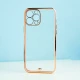 قاب ژله ای ساده دور رنگی محافظ لنزدار iPhone 13 Pro Max صورتی