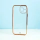 قاب ژله ای ساده دور رنگی محافظ لنزدار iPhone 13 Pro Max صورتی