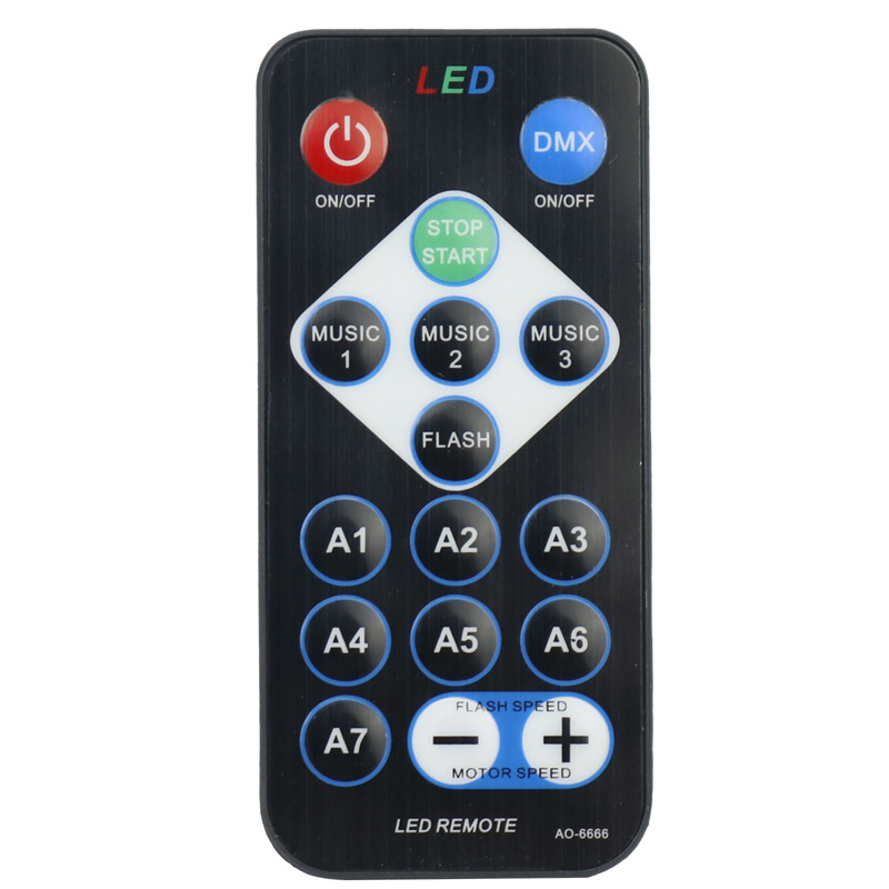 چراغ رقص نور گردان DJ Strobe Light + ریموت کنترل