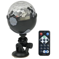 چراغ رقص نور گردان DJ Strobe Light + ریموت کنترل