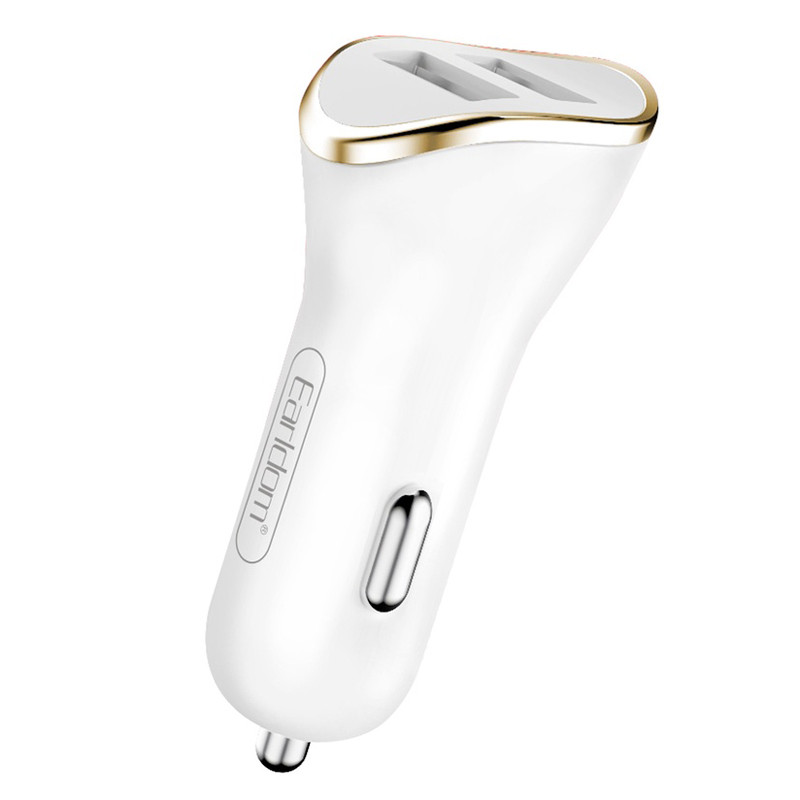 شارژر فندکی فست شارژ Earldom ES-120 2.1A QC3.0 + کابل 3 سر