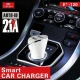 شارژر فندکی فست شارژ Earldom ES-120 2.1A QC3.0 + کابل 3 سر