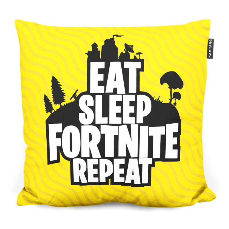 کوسن گیمینگ طرح Eat Sleep Fortnite Repeat