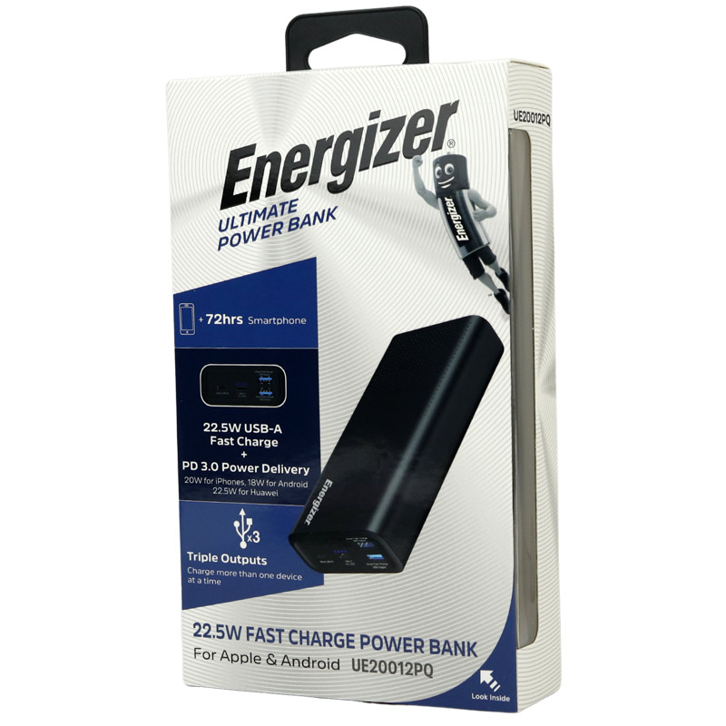 پاور بانک انرجایزر 20000 فست شارژ Energizer UE20012PQ