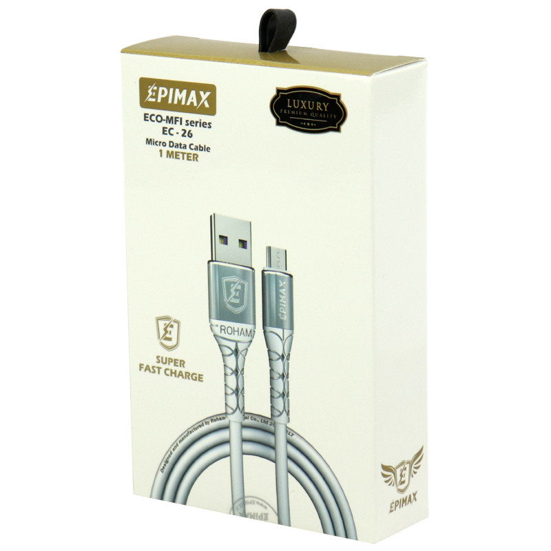 کابل میکرو یو اس بی فست شارژ Epimax EC-26 5A 1m