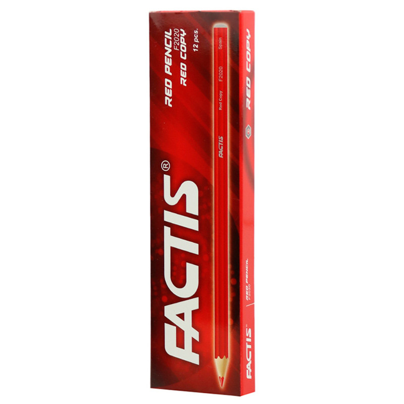 مداد قرمز فکتیس Factis F2020 بسته 12 عددی