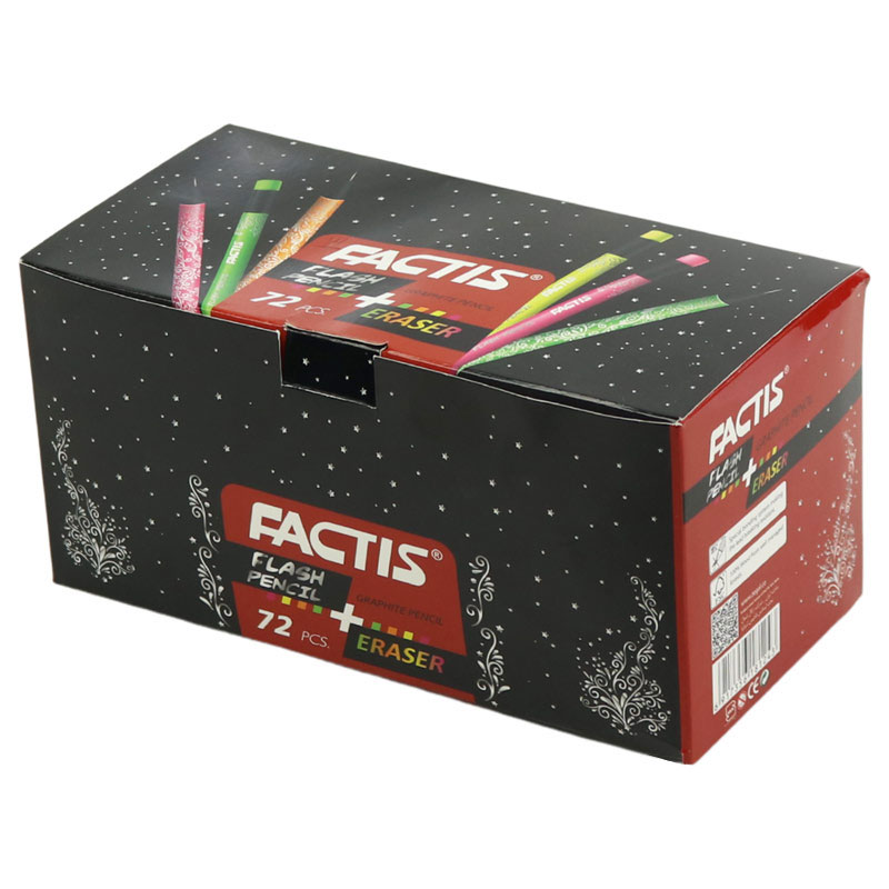 مداد مشکی فکتیس Factis Flash بسته 72 عددی
